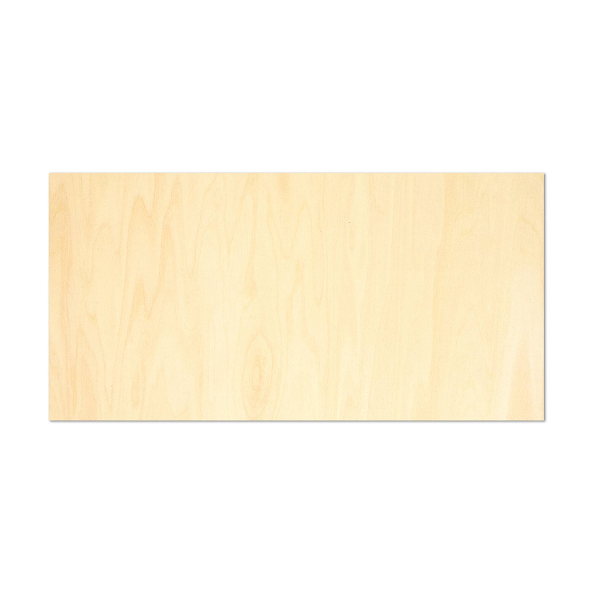 Glowforge® Proofgrade™ Medium Basswood Hardwood, 6" x 12"